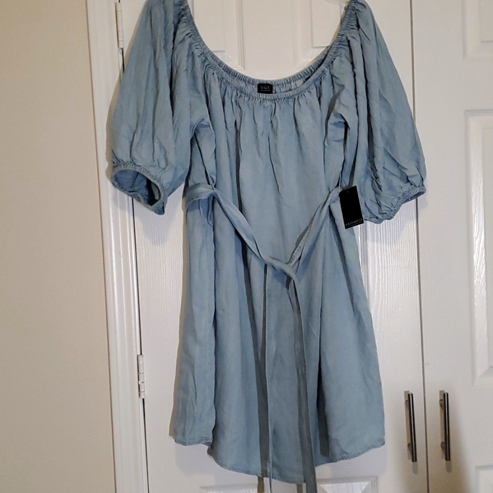 Stonewashed Denim Tunic dress